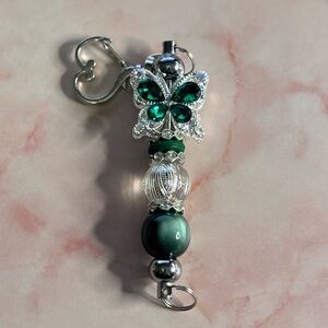 #113 Handmade Beaded Purse Charm/Keychain